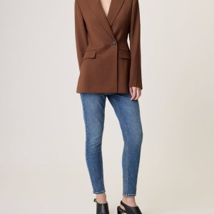 Roxanne Blazer Dark Brown
