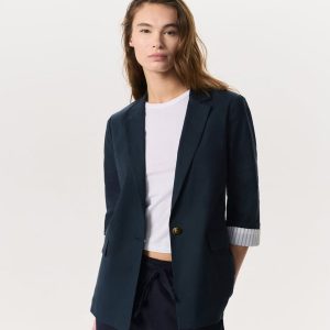 Jennie Linen-Blend Blazer Salute