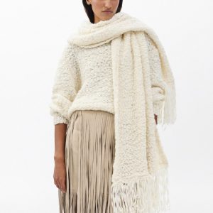 Luisa Scarf Sweater Ivory