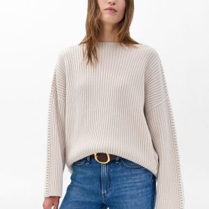 Ingrid Boatneck Wool Sweater Light Oat