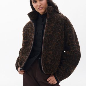 Sun Leopard Sherpa Jacket Leopard