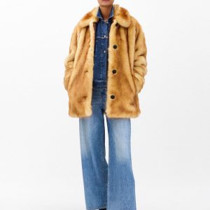 Brenna Faux Fur Jacket Brown