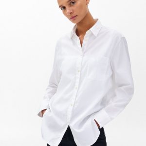 Maxine Poplin Shirt White