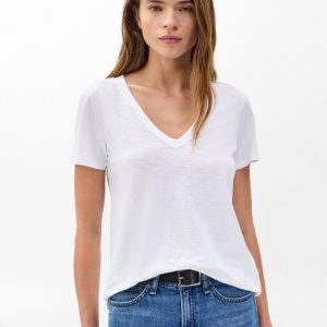 The Slub V-Neck T Shirt for WoMen