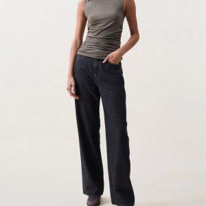 Lucy Ruched Tank Top Gravel