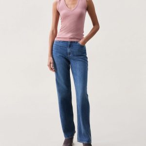 Lucy V-Neck Tank Washed Rose
