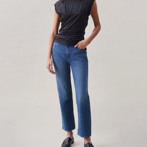 The Jersey Banded Top Dark Grey
