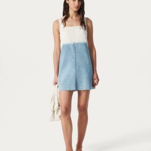 Jayde Denim Dress Bleach Stripe