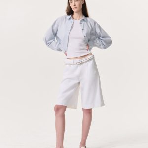 Banks Linen-Blend Shorts White