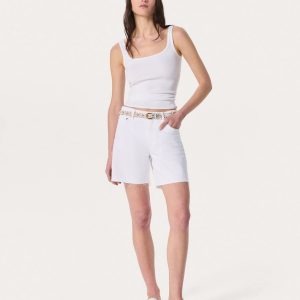 Kaia Denim Shorts White