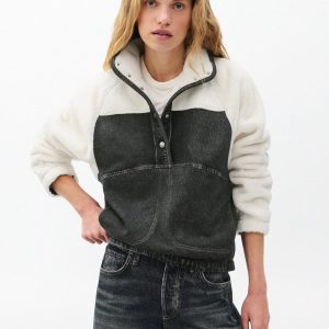Miramar Sherpa Popover Faded Black