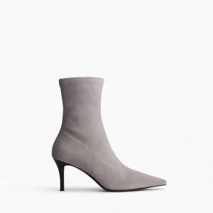 Mercer Suede Ankle Boots Stone Suede