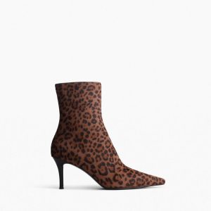 Mercer Leopard Calf Hair Ankle Boots Leopard Hair Calf