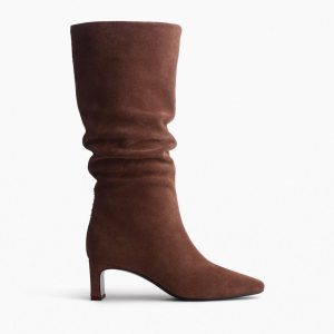 Astor Suede Slouch Boots Mocha Suede