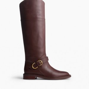 Hayden Leather Riding Boots Mocha