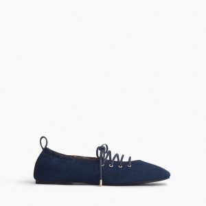 Sophia Denim Ballet Flats Indigo Denim