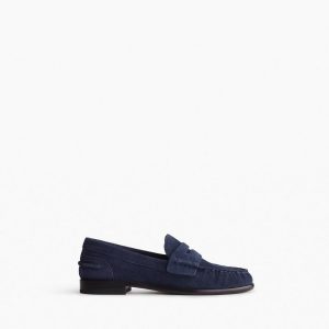 Carter Suede Moccasin Loafers Navy Suede