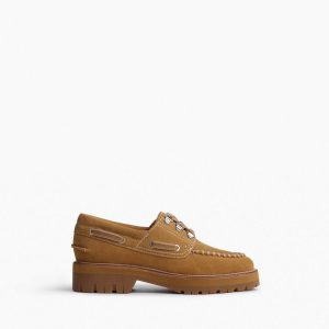 Cameron Suede Boat Shoes Caramel Suede