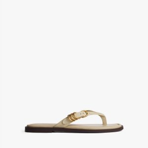 Gia Suede Flip Flops Macadamia Suede
