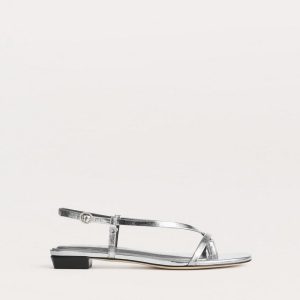Giselle Strappy Sandals Silver