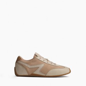 Ultra Slim Retro Runner Sneakers Cloud Sand