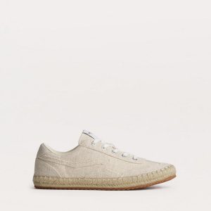 Retro Espadrille Sneakers Natural Greige