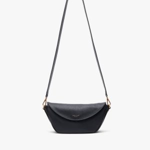 Gramercy Small Leather Flap Bag Black