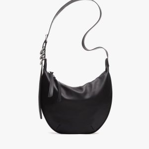 Mercer Medium Leather Hobo Bag Black