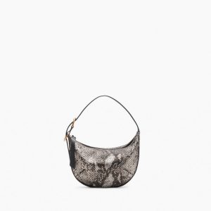 Mercer Small Python Leather Hobo Black Multi
