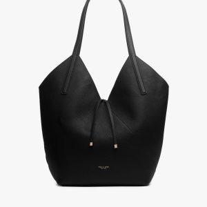 Alix Leather Tote Black