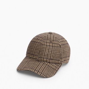 Harlow Plaid Baseball Cap Camel Heritage Plaid