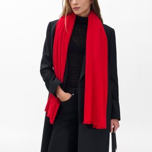 Joni Wool Scarf Flame Red