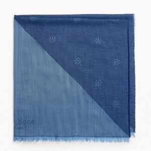 Geo Dagger Scarf Navy