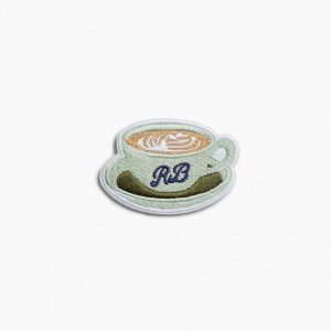 rb Embroidered Patch Rb Latte