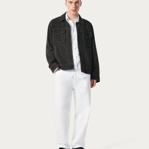 rbBAGGY Fit Jeans White