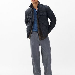 rbBAGGY Fit Corduroy Pants Slate
