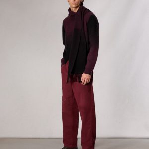 Samson Cotton-Blend Cargo Pant Maroon