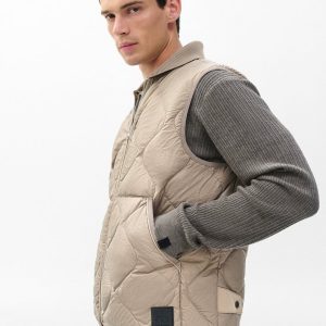 Dane Quilted Vest Wolf Grey