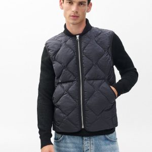 Dane Quilted Vest Black