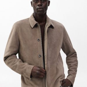 Dustin Suede Jacket Grey