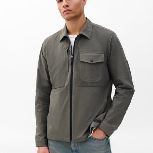 Stretch Ripstop Shirt Jacket Dark Shadow
