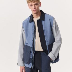 Pace Color-Blocked Chore Jacket Grey Multi