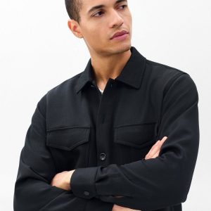 Hyde Italian Twill Shirt Jacket Black