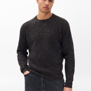 Jensen Ribbed Cashmere Sweater Brown Multi