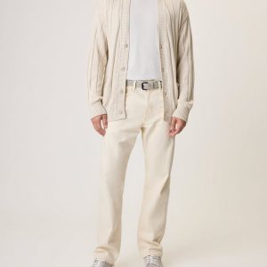 Josef Ribbed Cardigan Taupe