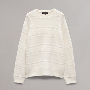 Colton Relaxed Fit Wool-Blend Sweater Ivory