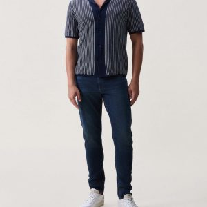 Micha Camp-Collar Knit Shirt Salute Multi