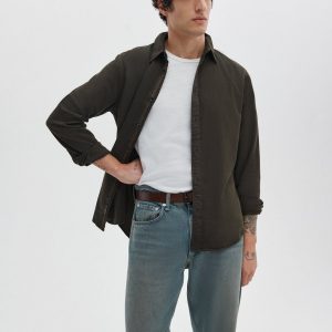 Tomlin Stretch-Cotton Dobby Shirt Army