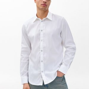 Patrick Poplin Shirt White