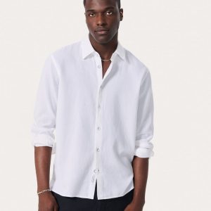 Dalton Canvas Shirt White